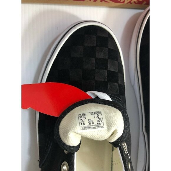 Vans Era (Deboss Checkerboard) Black White Shoes - Picture 8 of 10